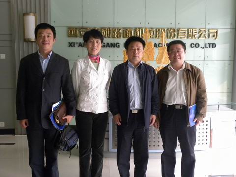陕西省工信厅田力副厅长一行视察达刚路机-达刚路机