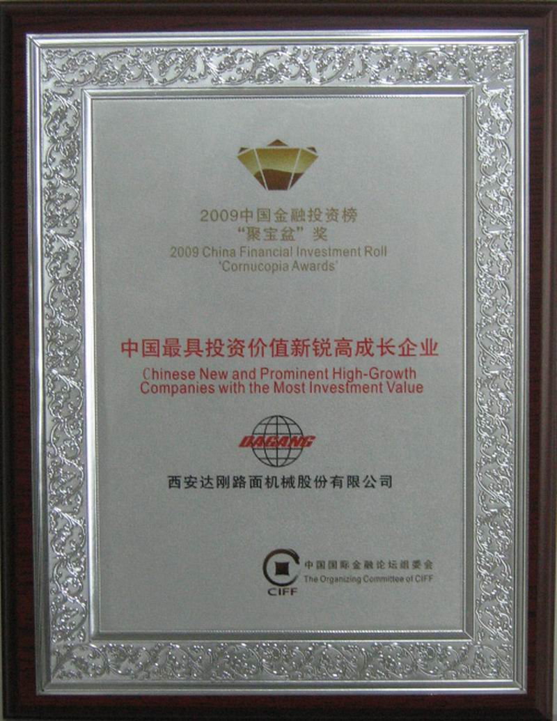 最具投资价值新锐高成长企业奖